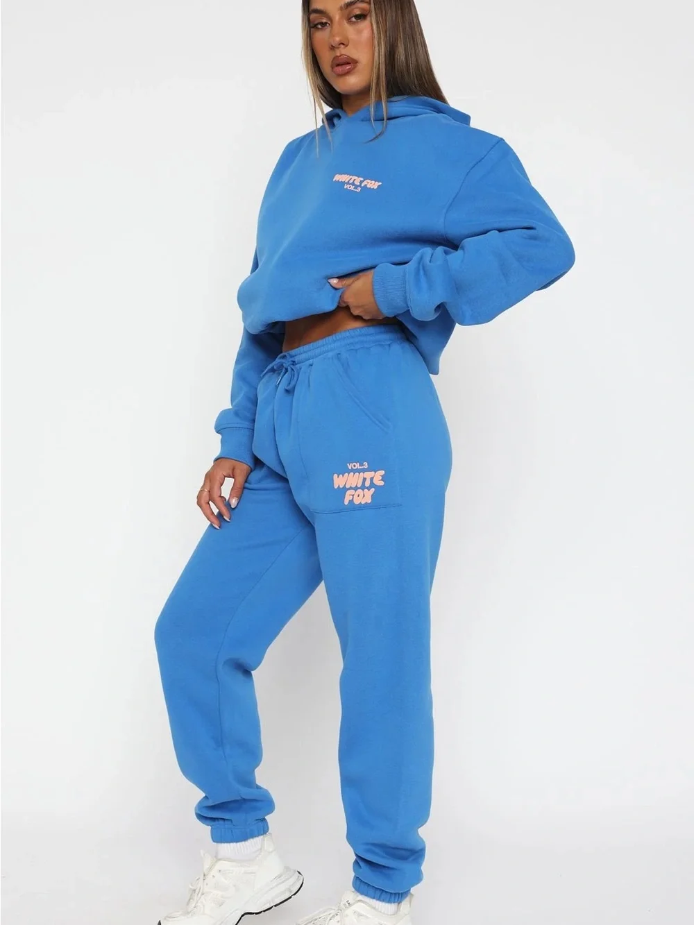 White Fox Offstage Vol. 3 Sweatpants Azure Blue Size M Puff Logo